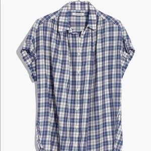 Madewell Openback Central Shirt in Linus Plaid